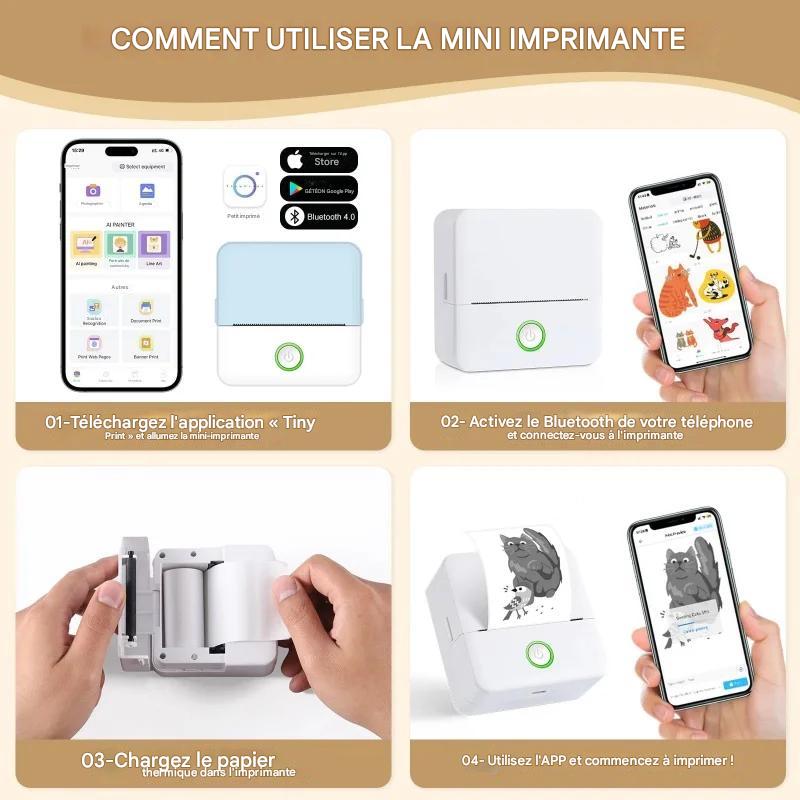 Mini Imprimante Portable Bluetooth